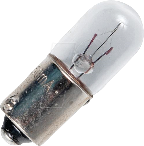 SCHI 92820800 - Ba9s T10x28 6V 166mA 1W C-2V 2Khrs Klar