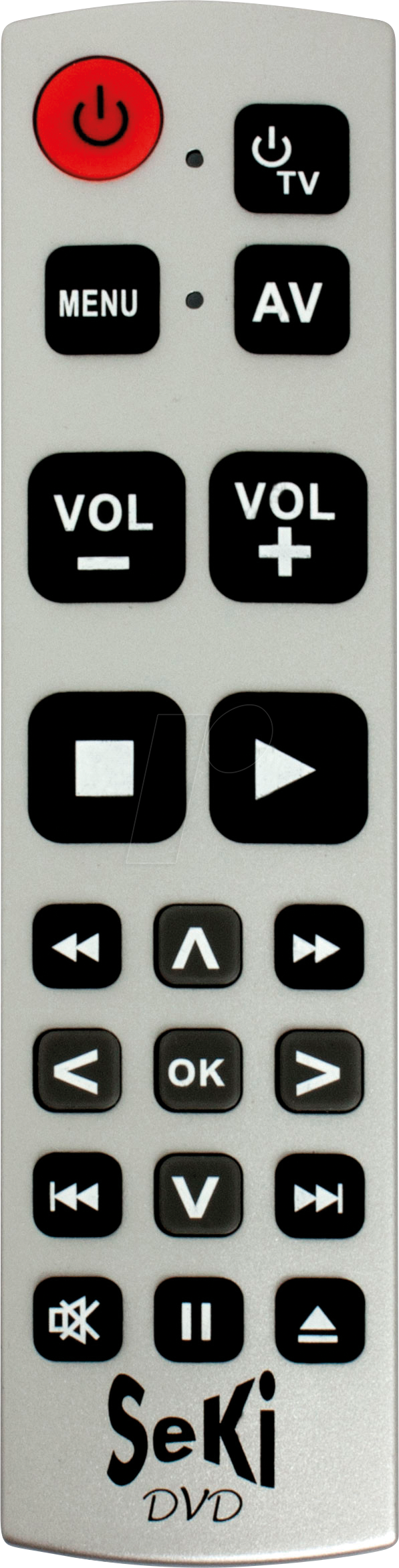 SEKI DVD SI - SeKi DVD, lernfähige Universalfernbedienung, silber