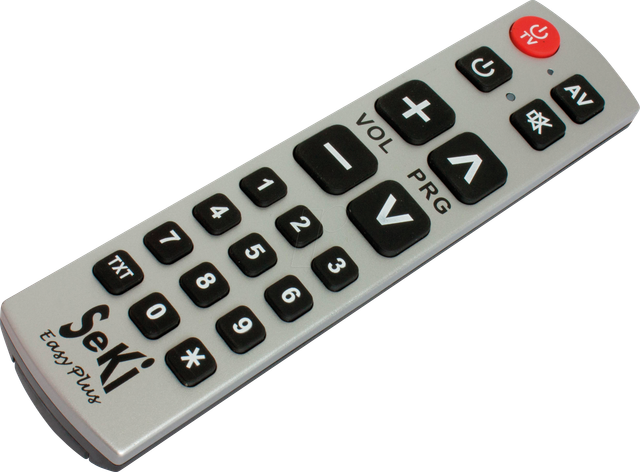SEKI EASY+ MIX - SeKi Easy plus, lernfähige Universalfernbedienung, silber-schwar