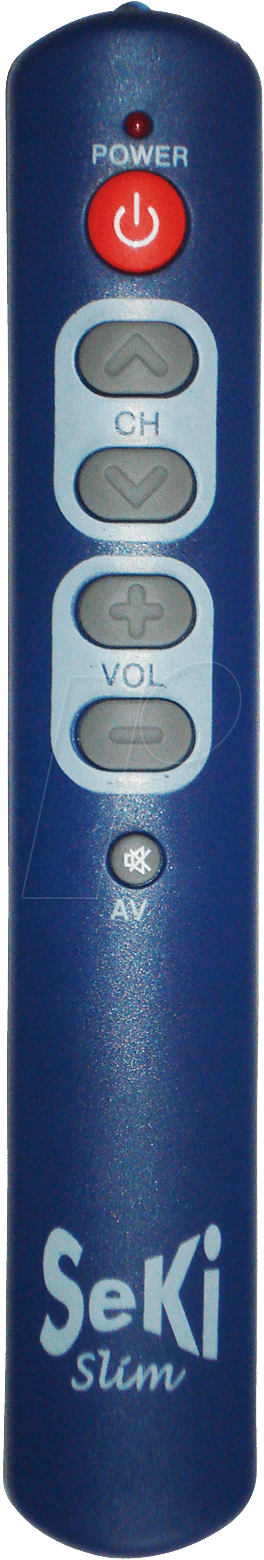 SEKI SLIM BL - lernfähige Universalfernbedienung, blau