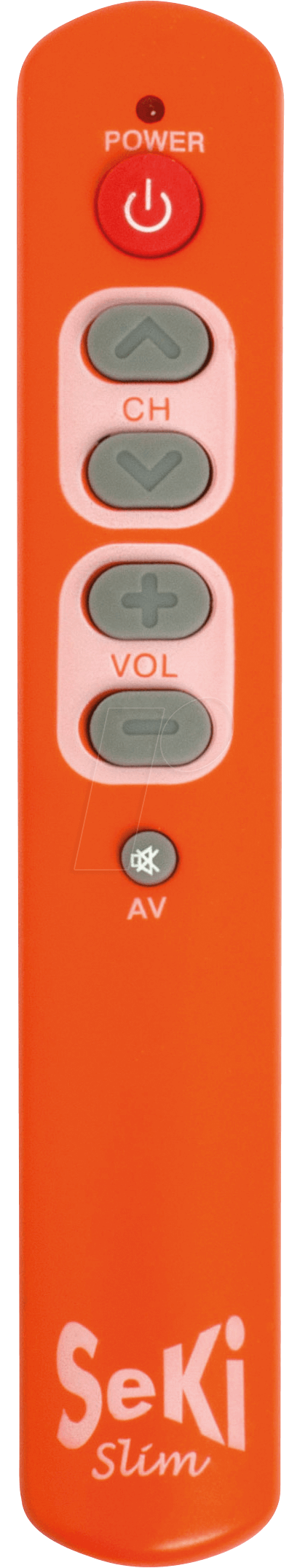 SEKI SLIM OR - lernfähige Universalfernbedienung, orange
