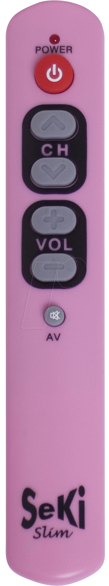 SEKI SLIM RS - lernfähige Universalfernbedienung, rosa