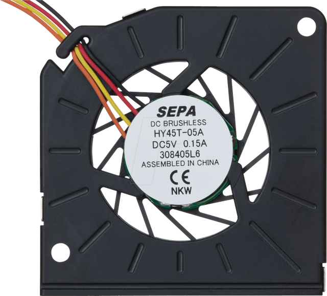 SEPA HY45T05A - Radial-Lüfter, 45x45x5mm, 5V, 27dB, 5200U/min, Gleitlager