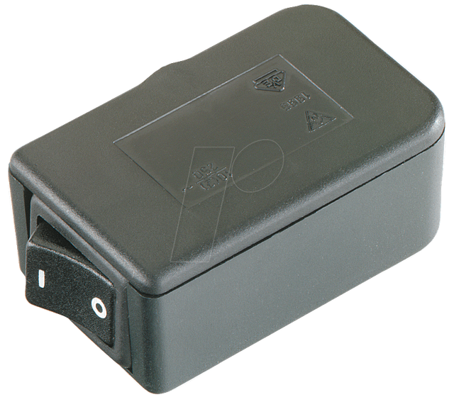 SES-SW - Schnur-Endschalter, 10A-250V, 1x Aus, schwarz