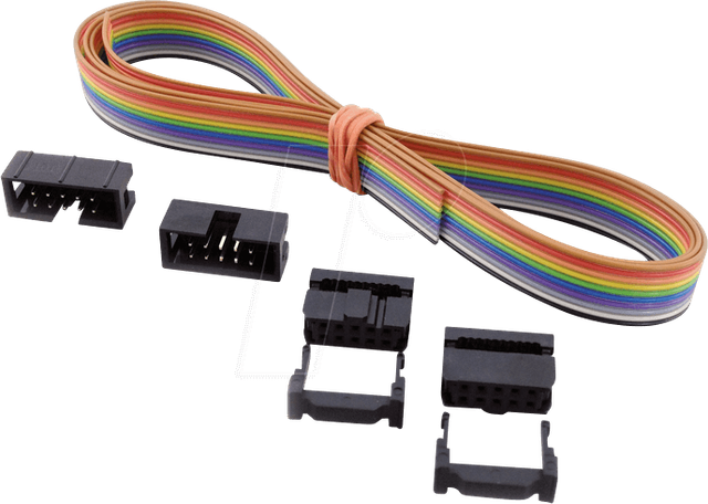 SET AWG28-10B - AWG 28-Set,1m Kabel+Stecker,10-pol,