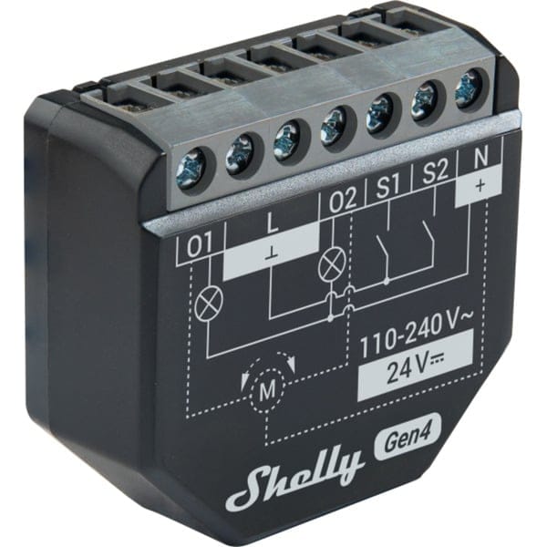 SHELLY 2PM G4-2 - Shelly 2PM Gen4, 2erPack, BT Matter Zigbee WLAN Messaktor, 2-Kan