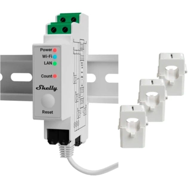 SHELLY PRO3EM400 - Shelly Pro 3EM 400A