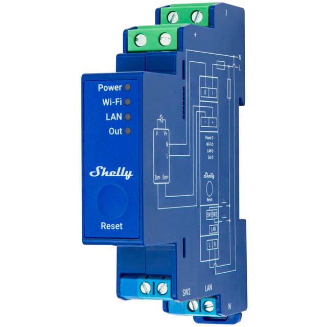 SHELLY PROD10VPM - Shelly Pro Dimmer 0/1-10V PM