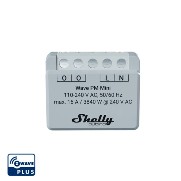SHELLY WAVE PMM - Shelly Qubino Wave PM Mini, Messaktor, max 16A, 1 Kanal, Z-Wave