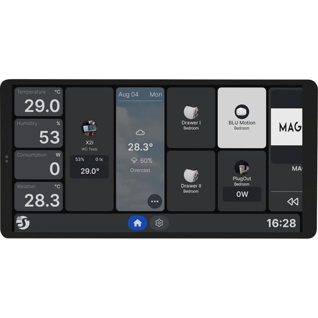 SHELLY WD X2I S - Shelly Wall Display X2i, silber
