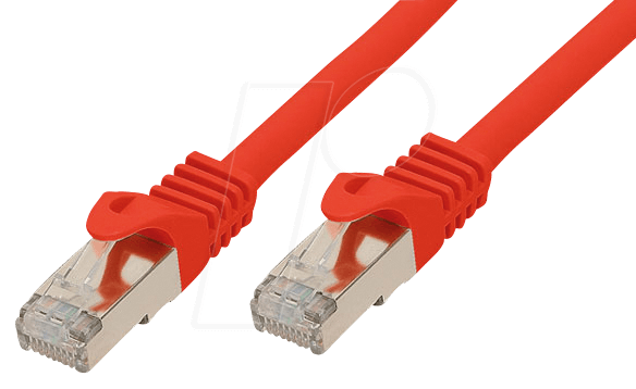 SHVP 75512-R - 2 m Patchkabel - Cat.7-Rohkabel rot