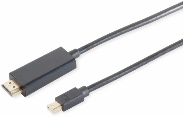 SHVP BS10-53045 - Mini-Displayport 1.2 < HDMI Stecker UHD schwarz 3 m
