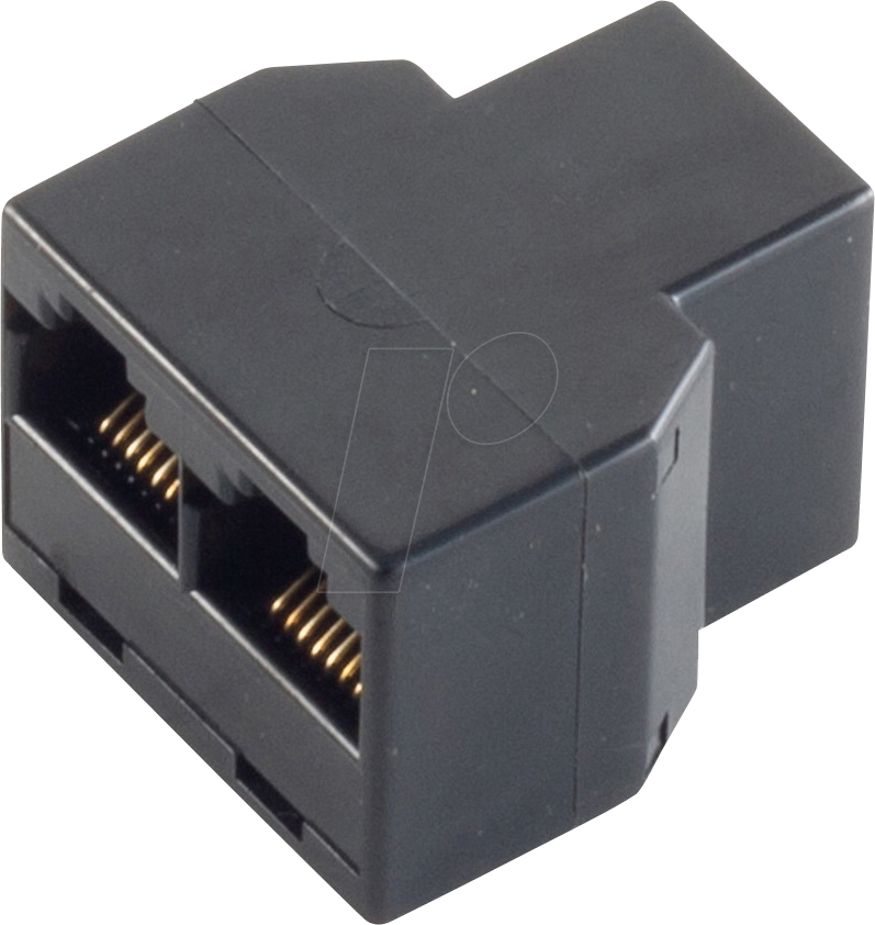 SHVP BS71225-6 - RJ12 Kupplung, Western-Buchse 6/6 > 2x Buchse