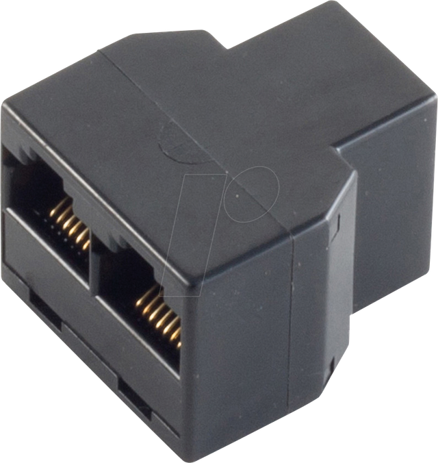SHVP BS71225-6 - RJ12 Kupplung, Western-Buchse 6/6 > 2x Buchse