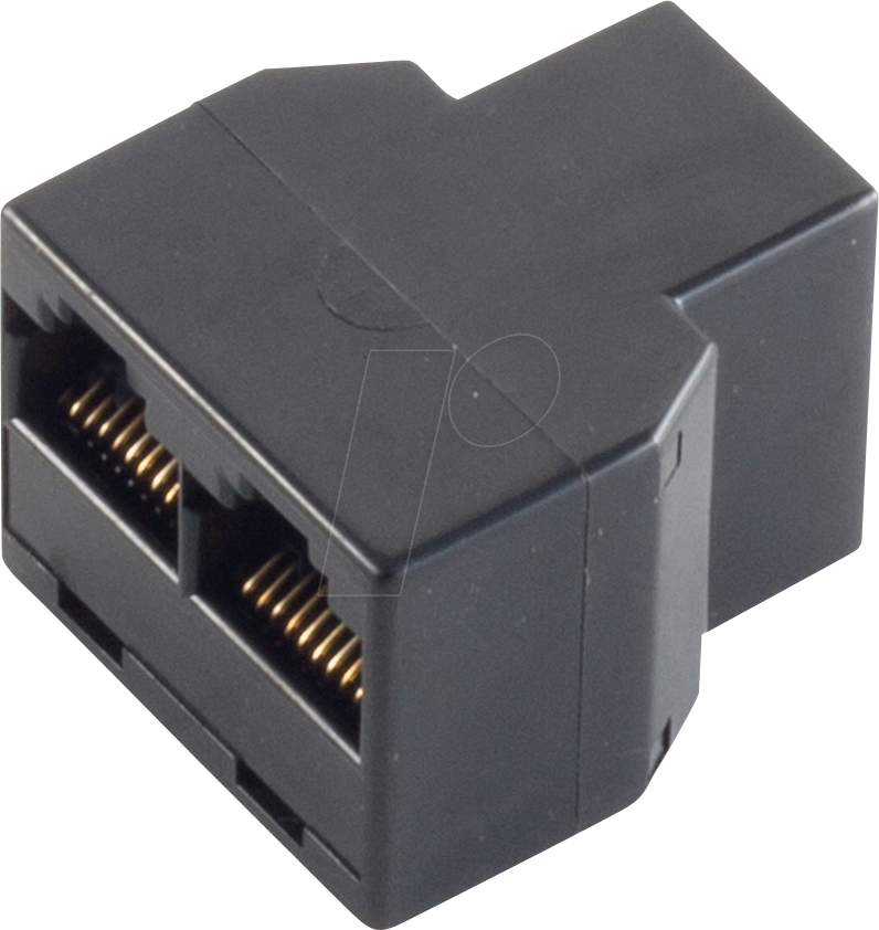 SHVP BS71225-8 - RJ45 Kupplung, Western-Buchse 8/8 > 2x Buchse