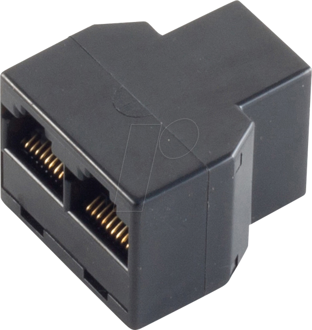 SHVP BS71225-8 - RJ45 Kupplung, Western-Buchse 8/8 > 2x Buchse