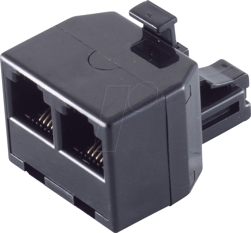 SHVP BS71230 - RJ11 Kupplung, Western-Stecker 6/4 > 2x Buchse