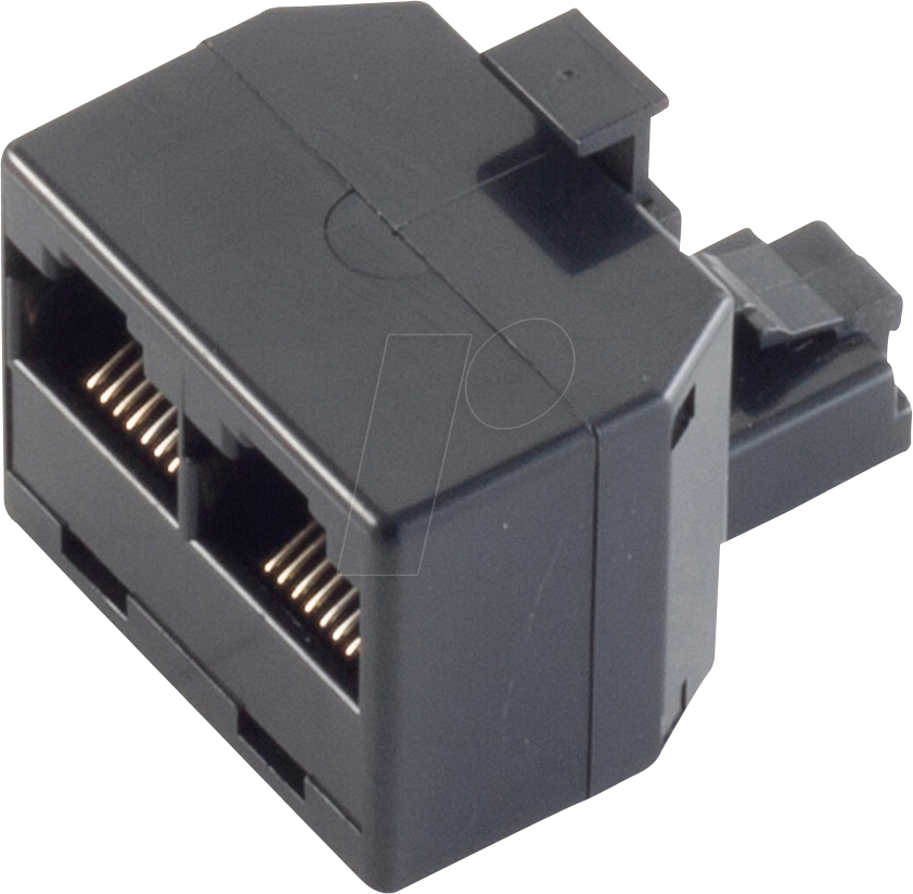 SHVP BS71230-8 - RJ45 Kupplung, Western-Stecker 8/8 > 2x Buchse