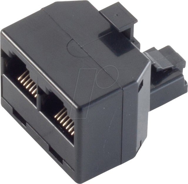 SHVP BS71230-8 - RJ45 Kupplung, Western-Stecker 8/8 > 2x Buchse
