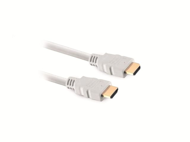 SHVP BS77475-W - HDMI-A Stecker < HDMI-A Stecker HEAC vergoldet weiß 5 m
