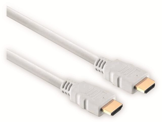 SHVP BS77477-W - HDMI-A Stecker < HDMI-A Stecker HEAC vergoldet weiß 7,5 m