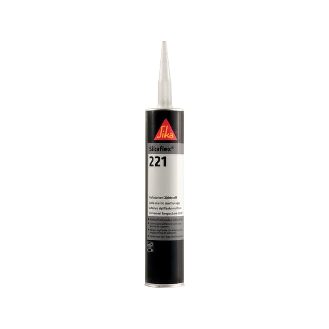 SIKA FLEX 221 GR - Dichtstoff Sikaflex-221, stahlgrau, Kartusche, 300 ml