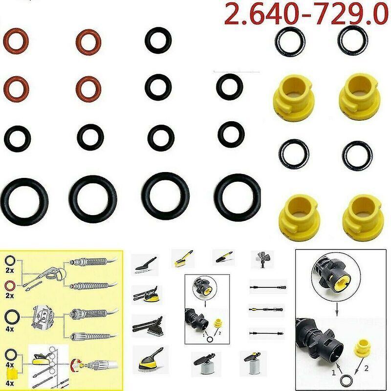 20 Stück Karcher K2 K3 K4 K5 K6 K7 Dichtungsscheibe O-ring 2.640-729.0