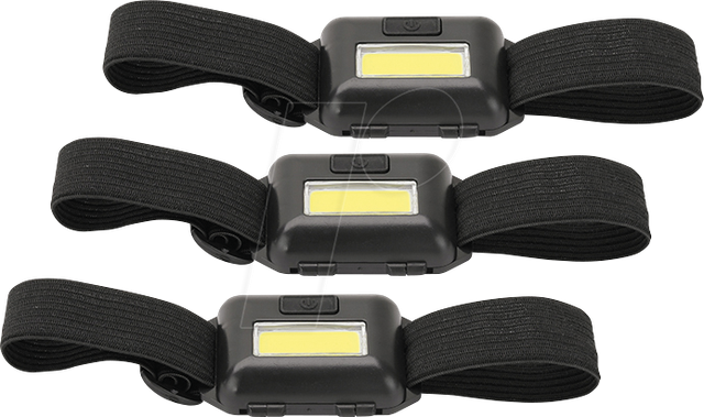 SIN 207904 - Stirn-/Kopflampe 3er-Set 3W COB
