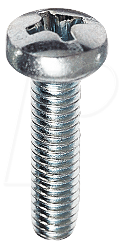 SKL M4X16-50 - PAN Head Schrauben, Kreuzschlitz, PZD, M4, 16mm, 50 Stück