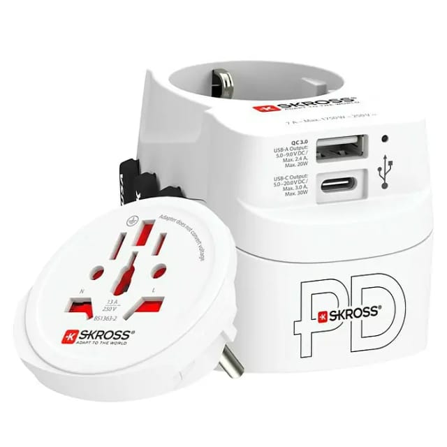 SKROSS 1302473 - SKROSS PRO Light, 1x USB-A, 1x USB-C(PD)