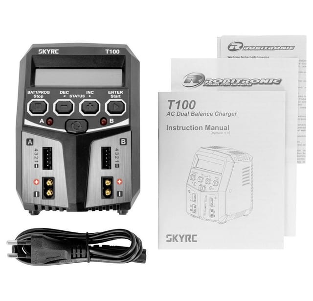 SKYRC T100 - Ladegerät für Akkupacks T100, für 2-4s, max. 5 A