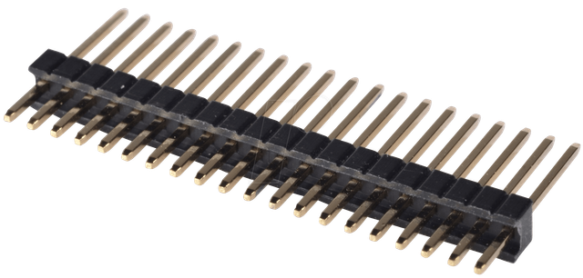 SL 1X20G 1,27 - 20pol.-Stiftleiste, gerade, RM 1,27