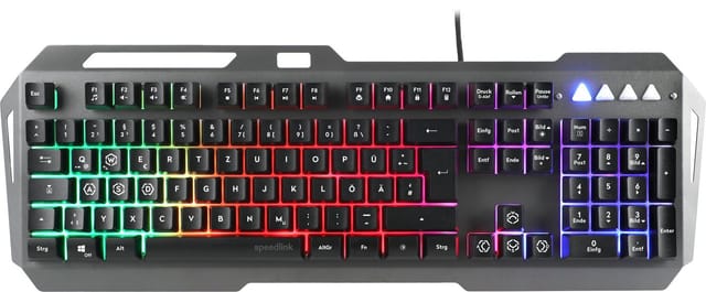 SL-670305-BK - Gaming-Set, USB, RGB, schwarz, Gaming, DE