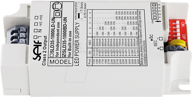 SLD35-1000IBD-UN - LED-Trafo, 35 W, 8 - 42 V, 1 A, dimmbar