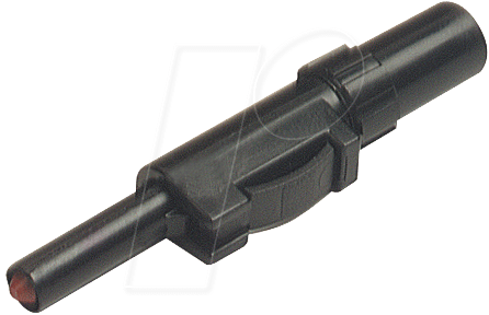 SLS 10 B SW - Bananenstecker, Schiebehülse, bis 2,5mm², schwarz