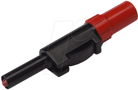 SLS 20 B RT - Bananenstecker, Schiebehülse, bis 1,5mm², rot