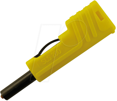 SLS 200 GE - Sicherheitslaborstecker, 4 mm, gelb