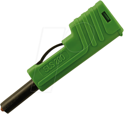 SLS 200 GN - Sicherheitslaborstecker, 4 mm, grün