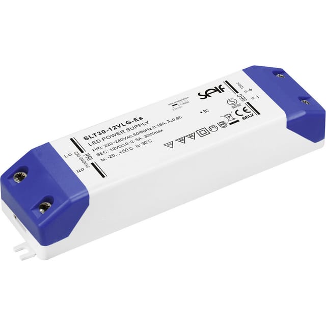 SLT30-48VLG-ES - LED-Trafo, 30 W, 48 V DC, 625 mA