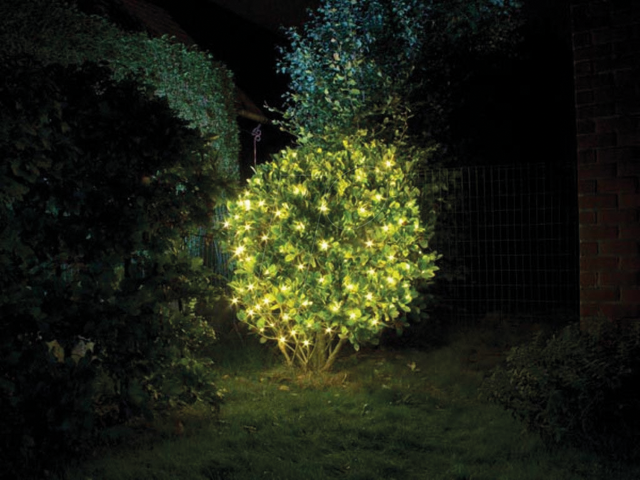 SML-1.2X1.2UW - LED-Lichtnetz, 1,2 x 1,2 m, 60 LEDs, warmweiß, batteriebetrieben