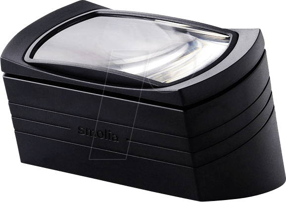 SMO 3R-SLC-SW - Leselupe smolia wide-LC, LED, 87 x 47 mm, 2-fach, schwarz