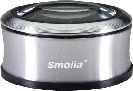 SMO 3R-SXC-GR - Leselupe smolia XC, LED, Ø 69 mm, 3-fach, grau