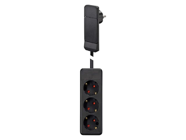 SMP 104551 - Steckdosenleiste, SmartPlug, 3-fach, 1,6 m, schwarz