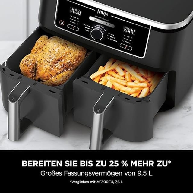 SN NINJA 45272 - Ninja Foodi Dual Zone Heißluftfritteuse AF400EU