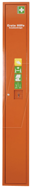 SNG 0601052 - Stehschrank mit Erste-Hilfe-Trage, orange