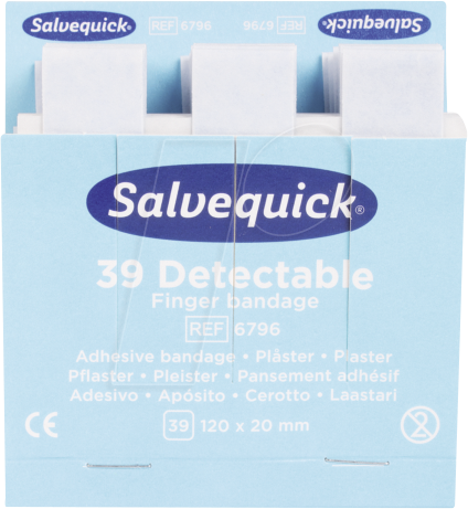 SNG 1009796 - Salvequick Fingerverband, detectable, 39 Stück