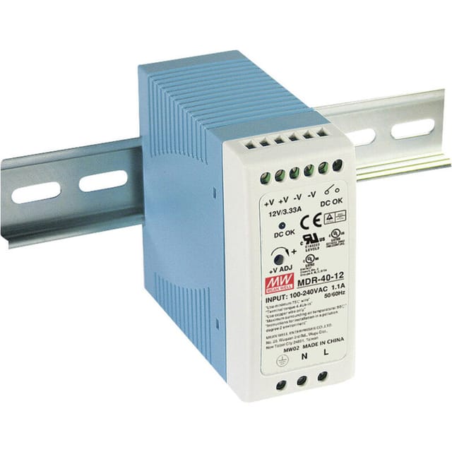 SNT MW-MDR40-24 - Schaltnetzteil, Hutschiene, 40 W, 24 V, 1,7 A
