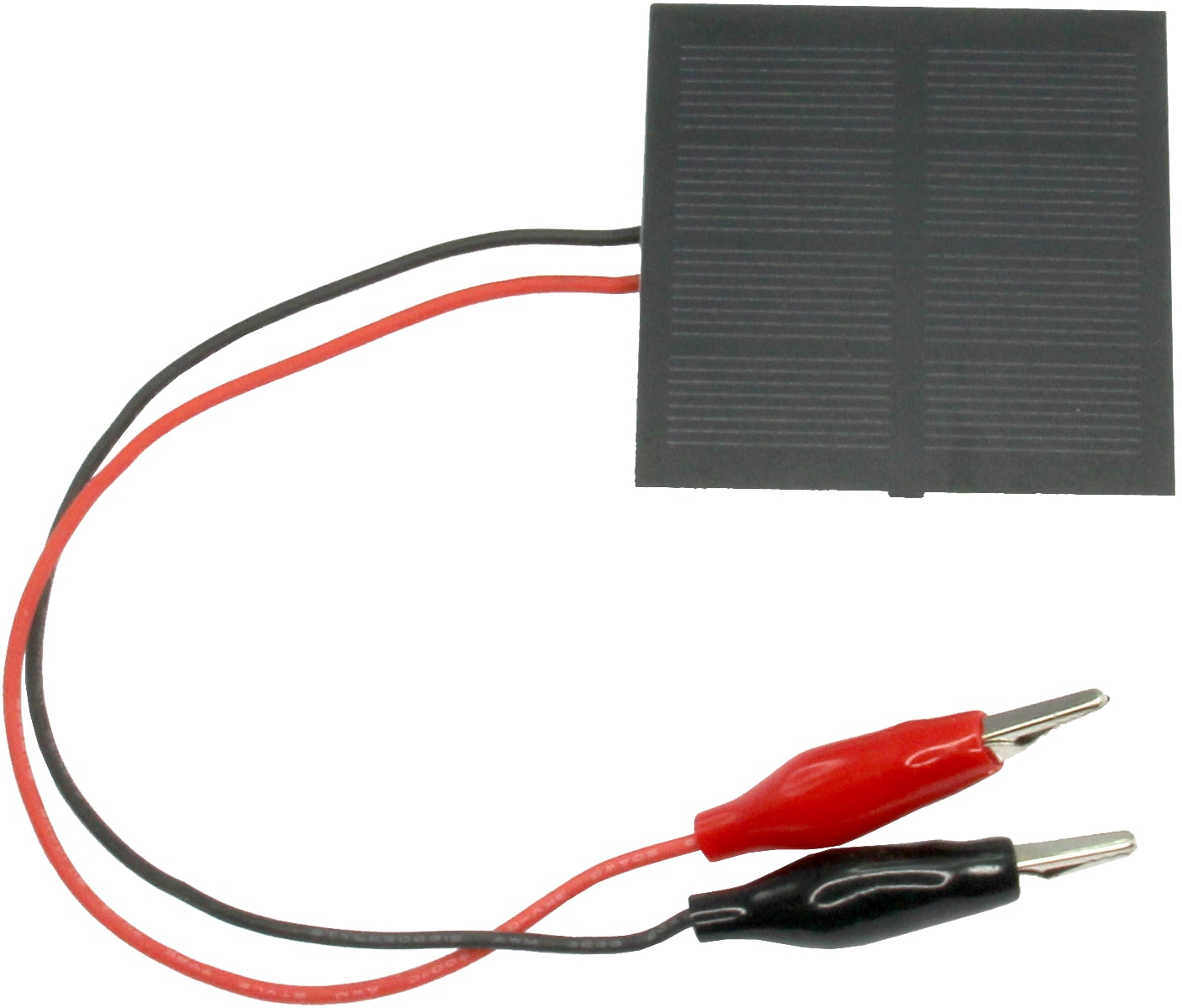 SOL-EXP 22000 - Solarzelle 2 V, 200 mA, mit Krokoklemmen für Solar Bausatz
