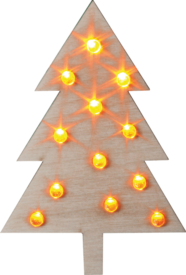 SOL-EXP 76335 - Weihnachtsbaum mit Flacker-LEDs, Lötbausatz für USB (Powerbank o