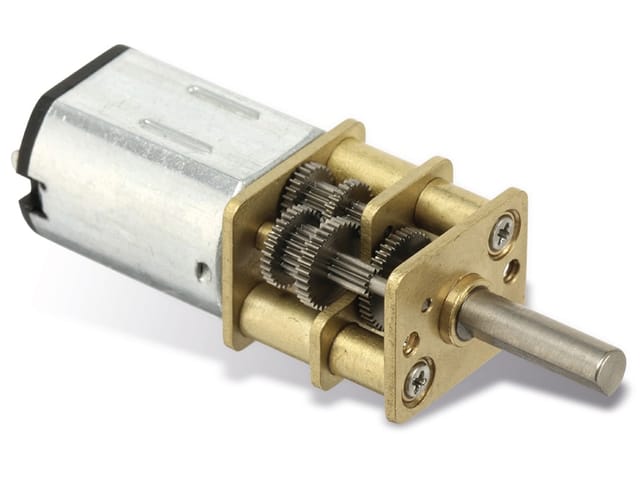 SOL-EXP G1000 - Getriebemotor, Metallzahnräder, 1:1000, 1-15 U/m, 0,5 - 6,0 V DC
